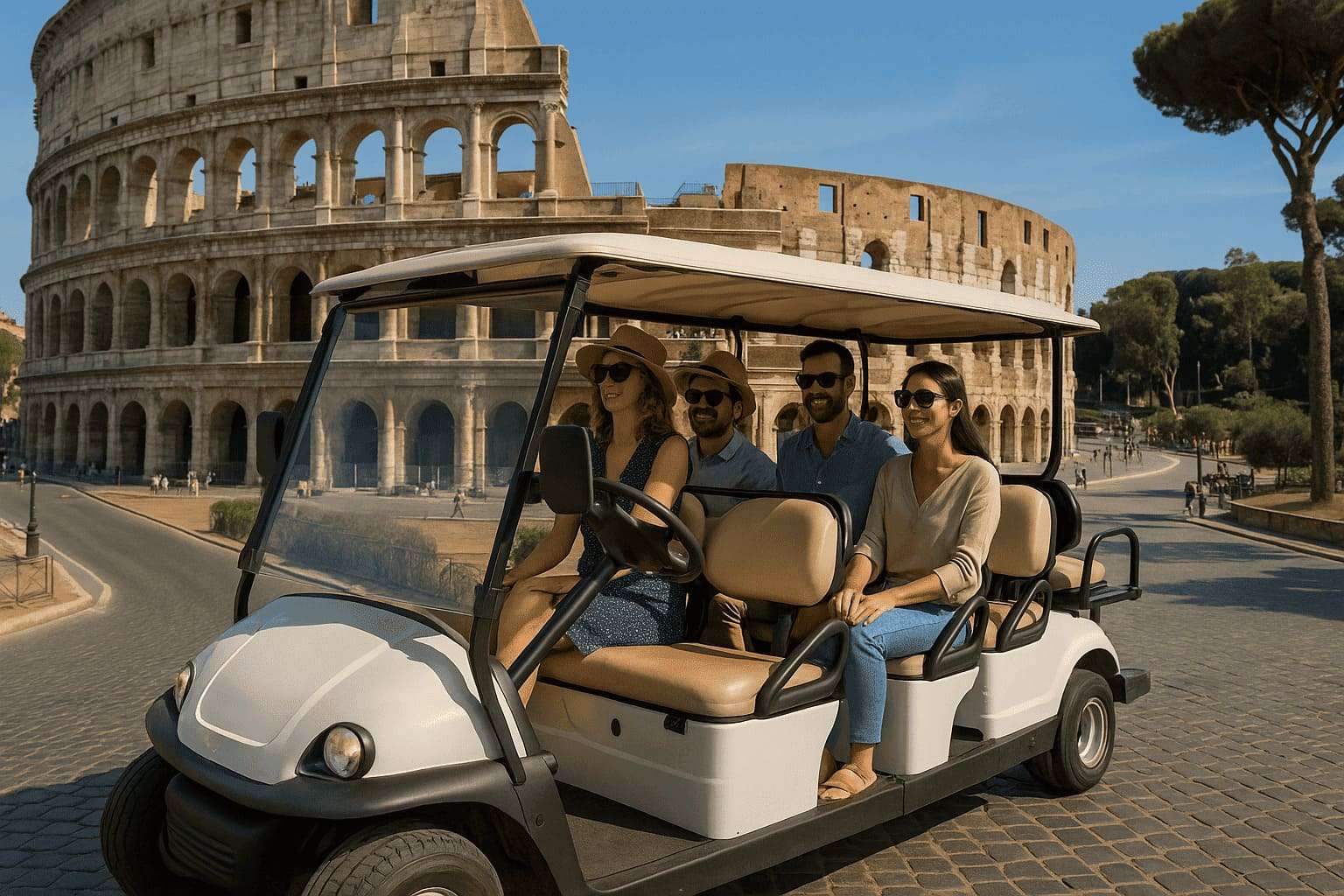 A Day in Rome Explore the City with a Golf Cart Tour
