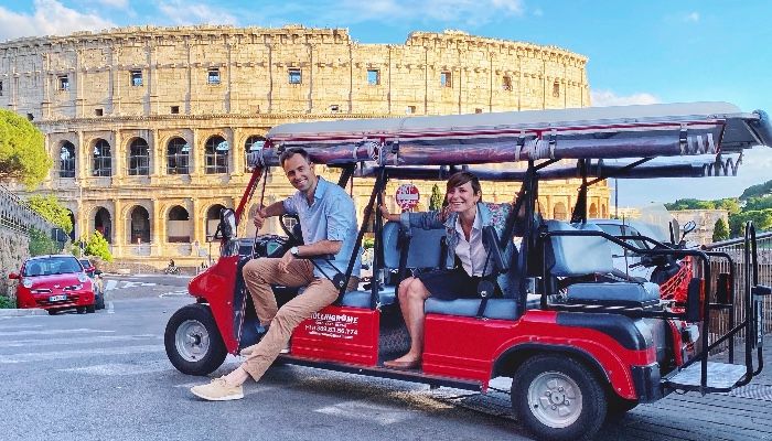 colosseum golf cart rome