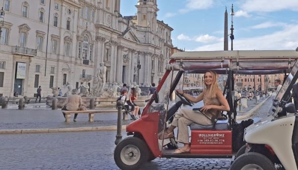 rome highlights by golf cart tour